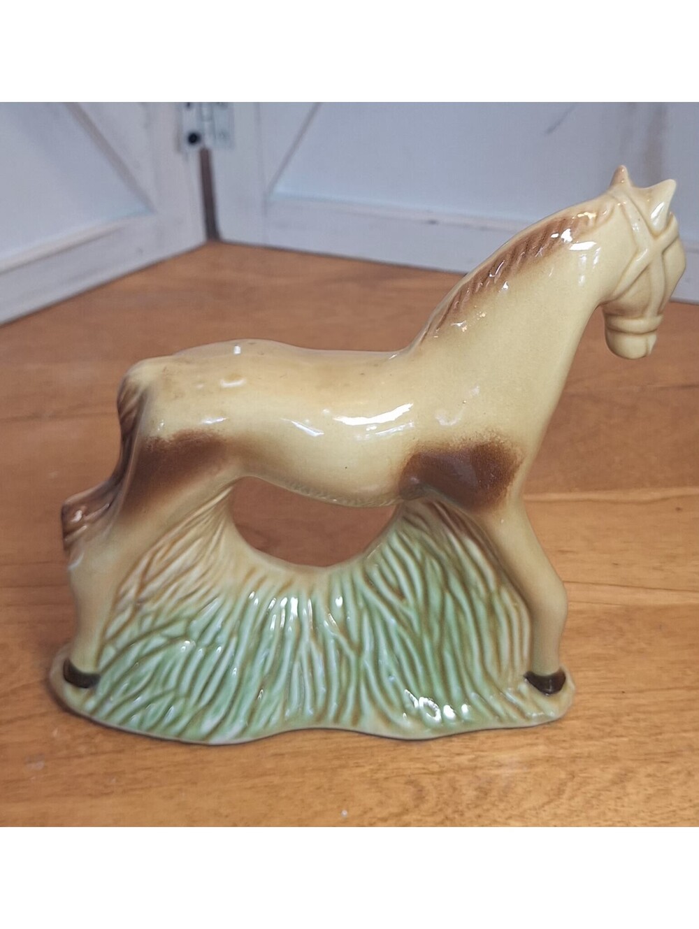 Vintage Ceramic Porcelain Horse Figurine 6.5"H X 6"L X 2.5"W - Picture 3 of 9